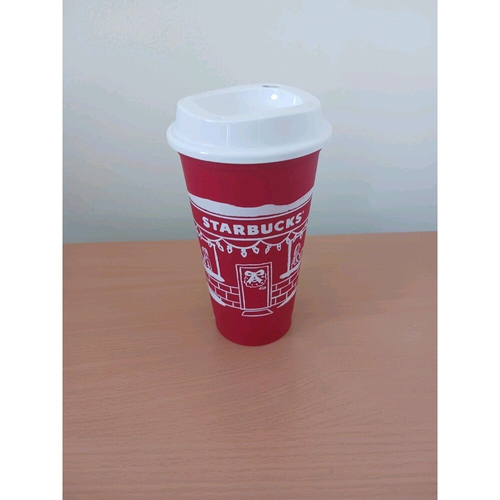 Starbucks Christmas 2025 Red Cup Day 16oz Xmas Holiday Reusable‎ Coffee Cup